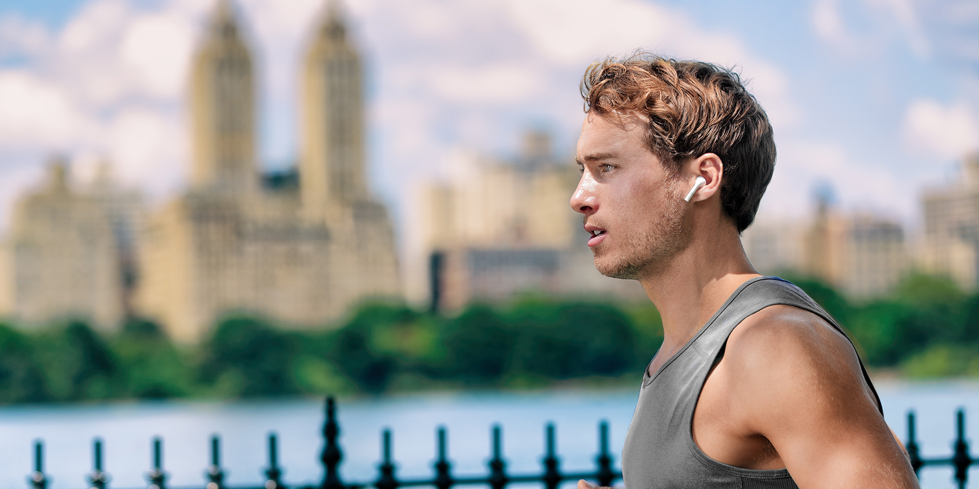Jogger mit AirPods